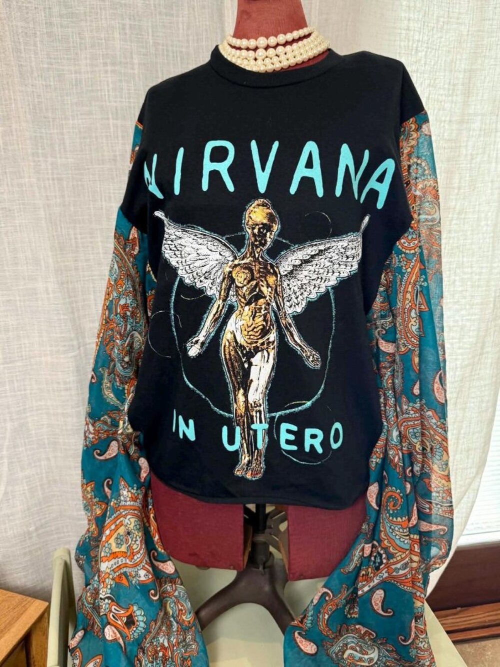 NEW & ONLY 1! Upcycled Nirvana Nu-Metal T-shirt